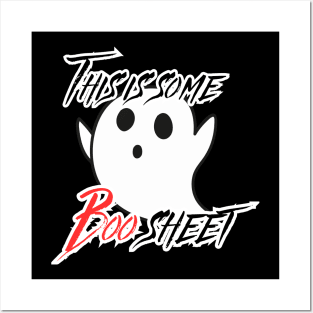 This is Some Boo Sheet Funny Halloween Ghost Gift Posters and Art